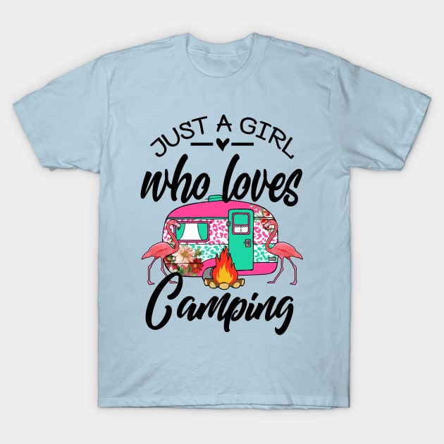 Just a Girl Who Loves Camping T-Shirt by Okanagan Outpost